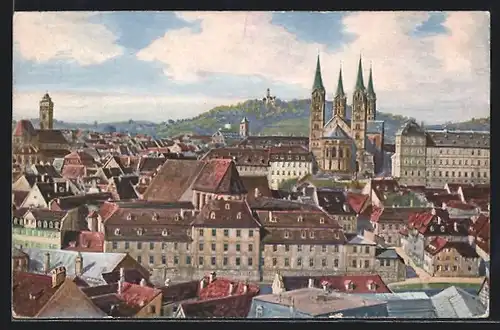 AK Bamberg, Gesamtansicht mit Altenburg