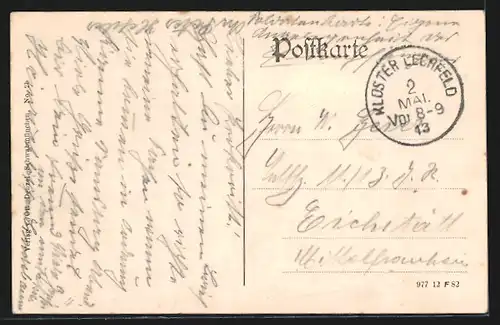 AK Lager Lechfeld, Blick über das Barackenlager