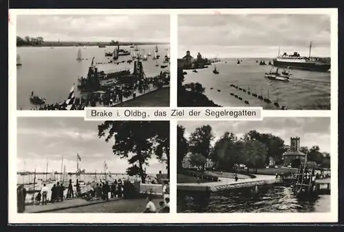 AK Brake i. Oldbg., Ansicht vom Ziel der Segelregatten