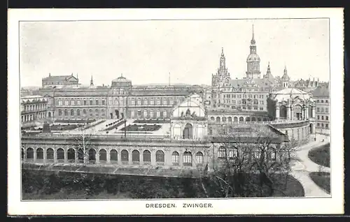 AK Dresden, Blick auf den Zwinger