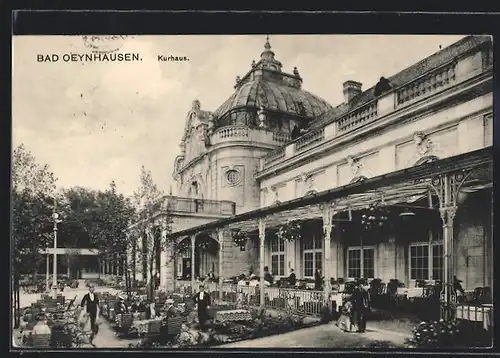 AK Bad Oeynhausen, Kurhaus mit Terrasse