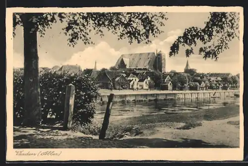 AK Verden a. Aller, Stadtpanorama mit der Kirche