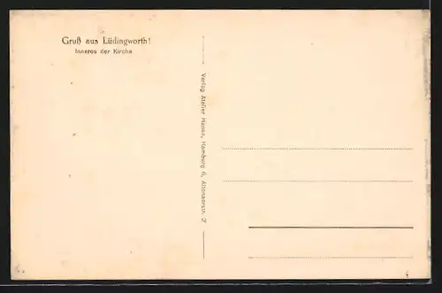 AK Lüdingworth, Inneres der Kirche