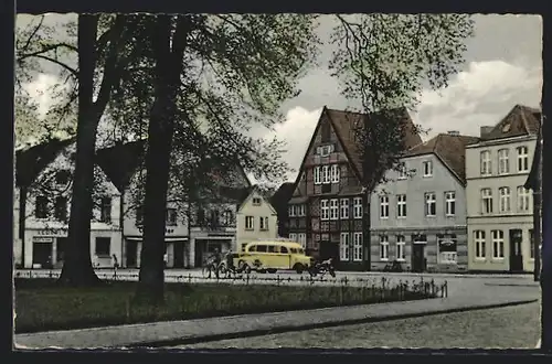 AK Buxtehude, St. petri-Platz mit dem Heimatmuseum