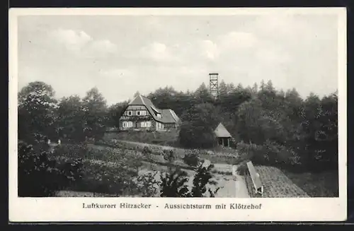 AK Hitzacker, Aussichtsturm mit Klötzerhof