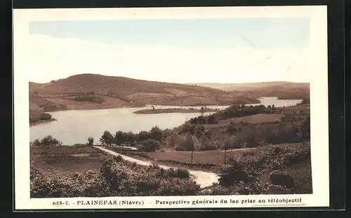 AK Plainefas, Perspective générale du lac prise au téléobjectif