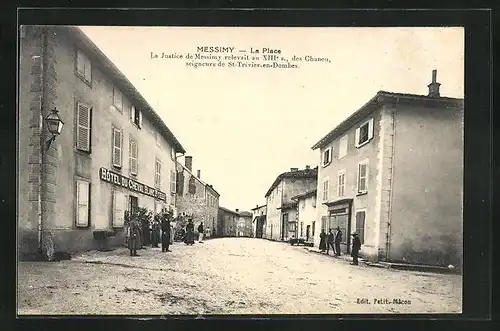 AK Messimy, La Place, Hotel du Cheval Blanc Foray