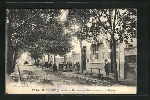 AK Millery, Boulevard Saint-Jean et la Poste
