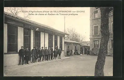 AK Villefranche-sur-Saone, Ecole d`Agriculture d`hiver, Salles de classe et Ateliers de Travaux pratiques