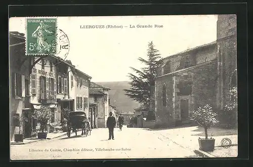 AK Liergues, la Grande Rue