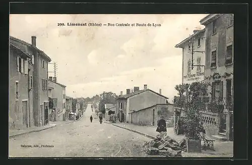 AK Limonest, Rue Centrale et Route de Lyon