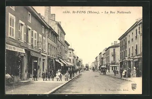 AK Saint-Fons, la Rue Nationale
