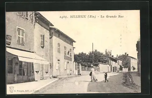 AK Rillieux, la Grande Rue