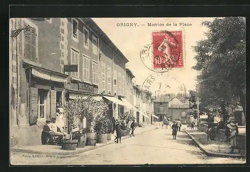 AK Grigny, Cafe J. Gervais et Montée de la Place