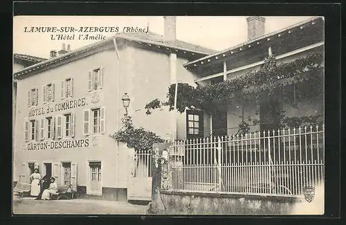 AK Lamure-sur-Azergues, L`Hotel de l`Amélie