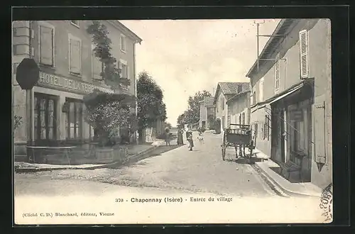 AK Chaponnay, Hotel de la Terrasse, Entrée du Village