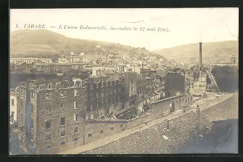 AK Tarare, L`Union Industrielle, Incendiée le 12 mai 1905