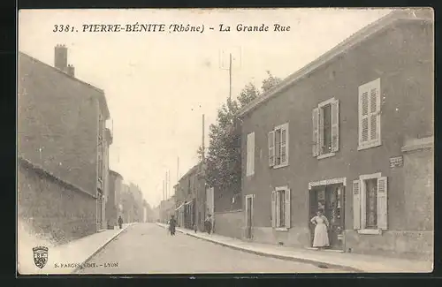 AK Pierre-Bénite, La Grande Rue, Strassenpartie
