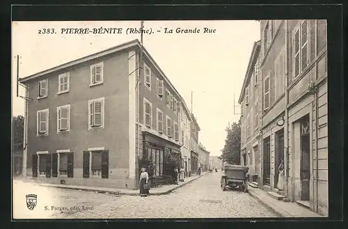 AK Pierre-Bénite, La Grande Rue, Strassenpartie
