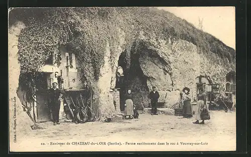 AK Chateau-du-Loir, Ferme entiérement dans le roc à Vouvray-sur-Loir