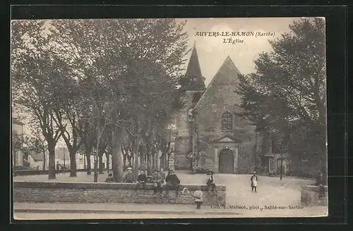 AK Auvers-le-Hamon, l'Église