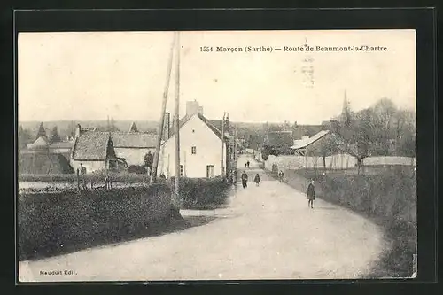 AK Marcon, Route de Beaumont-la-Chartre