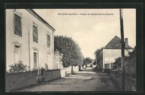 AK Marcon, Route de Beaumont-la-Chartre