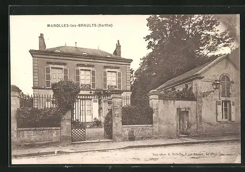 AK Marolles-les-Braults, Blick auf eine Villa