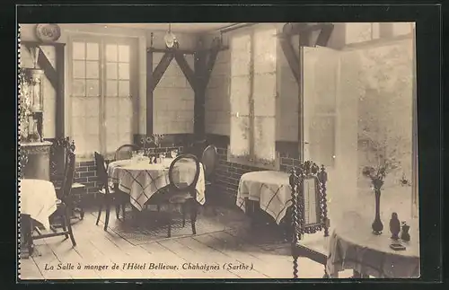 AK Chahaignes, La Salle à manger de l`Hôtel Bellevue