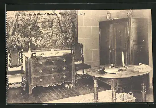 AK Chahaignes, Une Chambre de l`Hôtel Bellevue