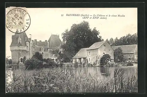 AK Bazouges, Le Château et le vieux Moulin