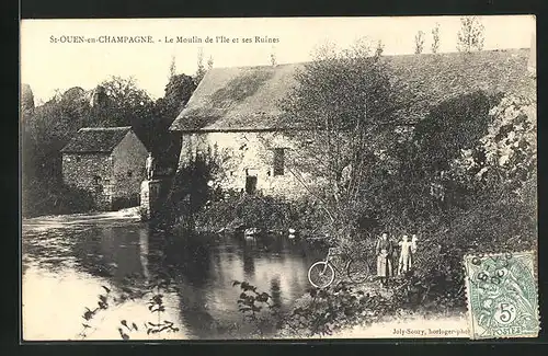 AK St-Ouen-en-Champagne, Le Moulin de l'Ile et ses Ruines