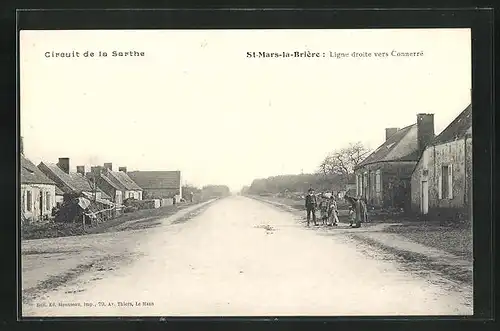 AK Saint-Mars-la-Briére, Ligne droite vers Connerré