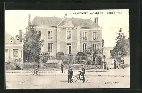AK Beaumont-sur-Sarthe, Hôtel de Ville