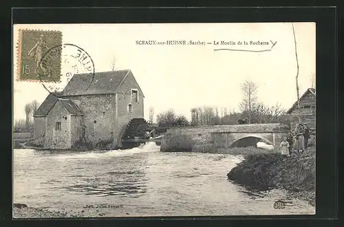 AK Sceaux-sur-Huisne, le Moulin de la Rochette