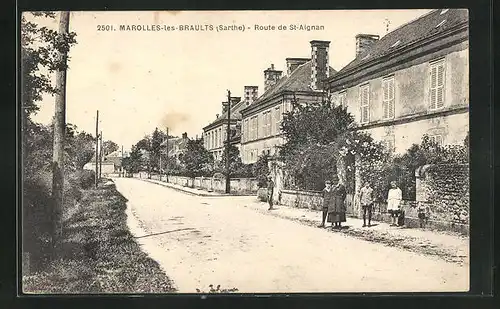 AK Marolles-les-Braults, Route de St-Aignan