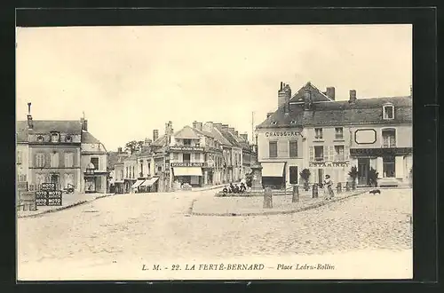 AK La Ferté-Bernard, Place Ledru-Rollin