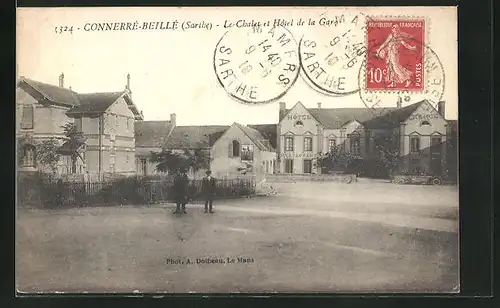 AK Connerré-Beillé, Le Chalet et Hôtel de la Gare