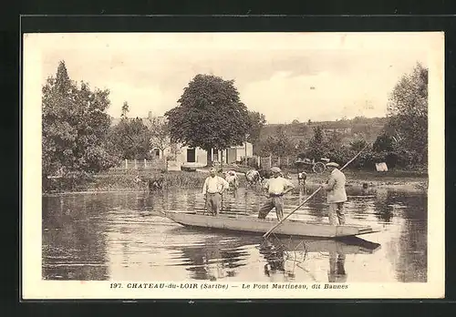 AK Chateau-du-Loir, le Pont Martineau, dit Bannes