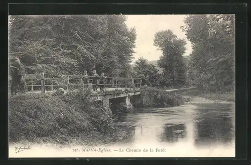 AK Martin-Eglise, Le Chemin de la Forêt