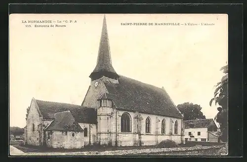 AK Saint-Pierre-de-Manneville, l'Eglise, l'Abside