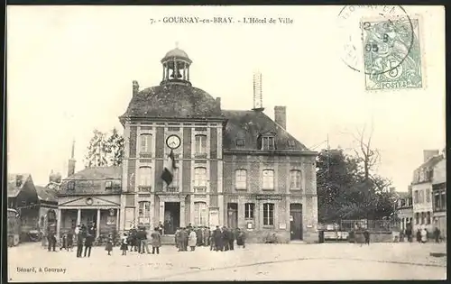 AK Gournay-en-Bray, l'Hotel de Ville