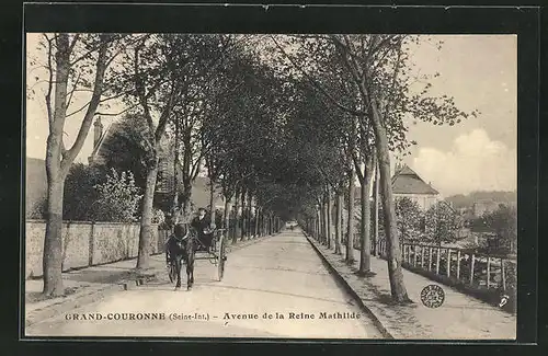 AK Grand-Couronne, Avenue de la Reine Mathilde