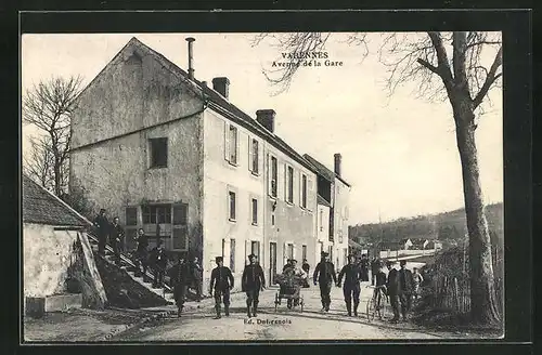 AK Varennes, Avenue de la Gare, Bahnhofstrasse