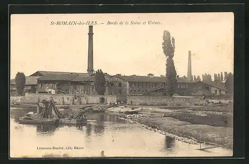 AK St-Romain-des-Iles, Bords de la Saone et Usines