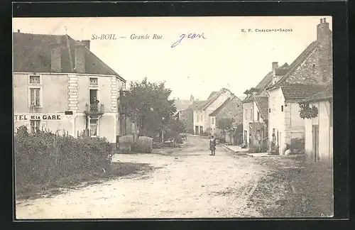 AK St-Boil, Hotel de la Gare, Grande Rue