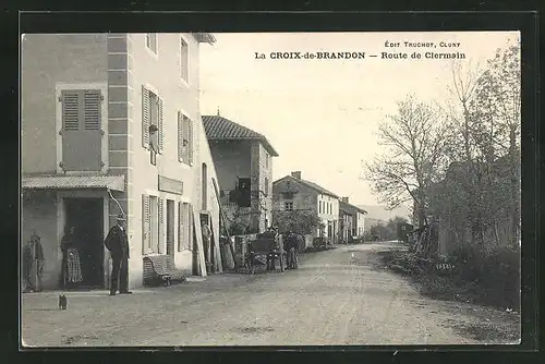 AK La Croix-de-Brandon, Route de Clermain