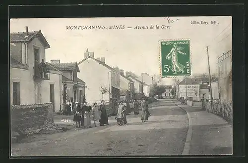 AK Montchanin-les-Mines, Avenue de la Gare