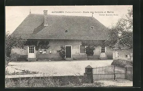 AK Authumes, Ecole des Garcons et Mairie