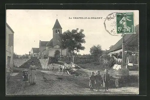 AK La Chapelle-de-Bragny, l'Eglise